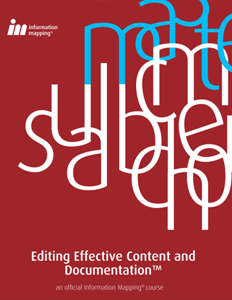 eBook: Editing Effective Content and Documentation - Information Mapping